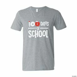 Discount 😀 100 Days of School Adult’s T-Shirt 🎉