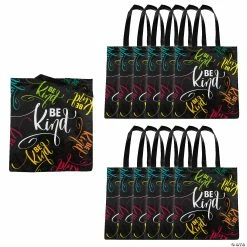 Hot Sale 🥰 15" x 17" Large Confetti Laminated Tote Bags - 12 Pc. 💯