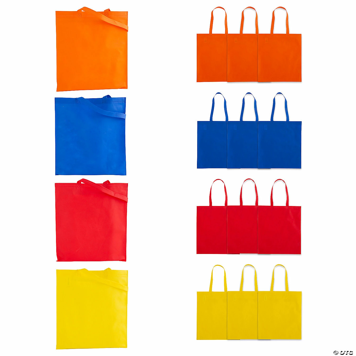 Budget π― 15" x 17" Large Nonwoven Bright Tote Bags - 12 Pc. π 3 Budget π― 15" x 17" Large Nonwoven Bright Tote Bags - 12 Pc. π