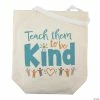 Deals 😉 18" x 20" Large Teach Them Kindness Canvas Tote Bag 🎉 -OTC Shop 18 x 20 large teach them kindness canvas tote bag14105130
