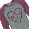 Cheap 😀 6th Grade Has My Heart Adult's ⚾ Baseball T-Shirt 🎉 -OTC Shop 6 sup th sup grade has my heart adults baseball t shirt13941668