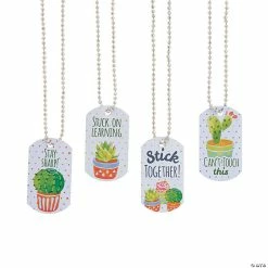 Best Pirce 🥰 Cactus 🐶 Dog Tag Necklaces - 12 Pc. 🔥