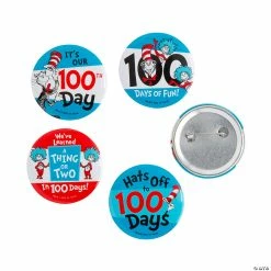 Best deal ❤️ Dr. Seuss™ 100th Day Buttons ⌛