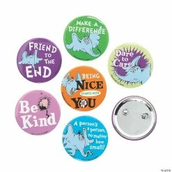 Coupon ✔️ Dr. Seuss™ Kindness Buttons - 24 Pc. 🥰