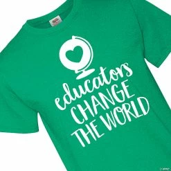 Top 10 👏 Educators Change the World Adult's T-Shirt 🛒