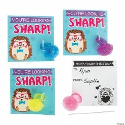 Best deal 🤩 Hedgehog Flashing Ring Valentine Exchanges with Card for 36 🔔