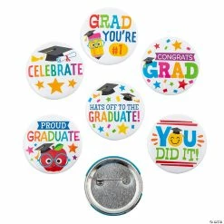 Deals ❤️ I Graduated Buttons - 24 Pc. 🛒