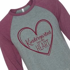 New 🧨 Kindergarten Has My Heart Adult's ⚾ Baseball T-Shirt 😍