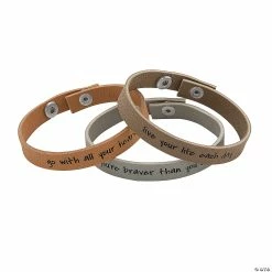 Deals ✔️ Leather Inspirational Bracelets 12 Pc. 🧨