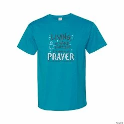 Hot Sale 😍 Living on Hand Sanitizer & Prayer Adult’s T-Shirt ⌛