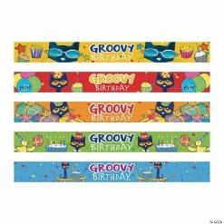 Outlet 🛒 Pete the Cat™ 🎂 Birthday Slap Bracelets - 10 Pc. 🔔