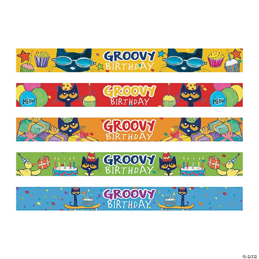 Outlet π Pete the Catβ’ π Birthday Slap Bracelets - 10 Pc. π 3 Outlet π Pete the Catβ’ π Birthday Slap Bracelets - 10 Pc. π