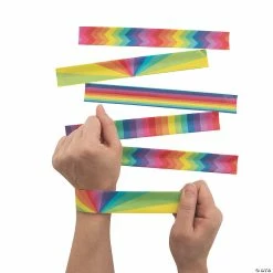 Top 10 😍 Rainbow Slap Bracelets - 12 Pc. 😉