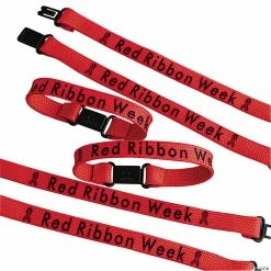 Deals 🔥 Red Ribbon Week Friendship Bracelets - 12 Pc. 🥰
