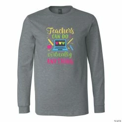 Discount 🌟 Teachers Can Do Virtually Anything Adult’s T-Shirt 👏